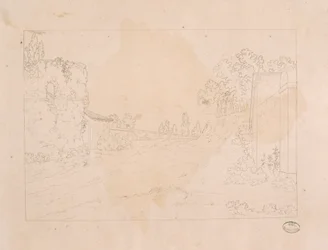 Landschaft mit Aquädukt
